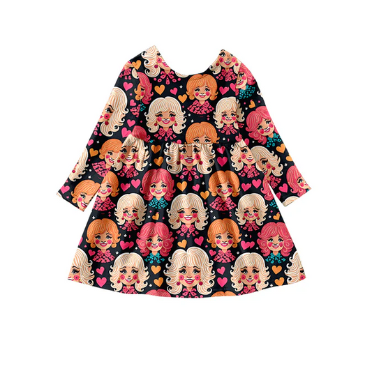 9.10 Baby Girls Character Knee Length Dresses preorder(moq 5)