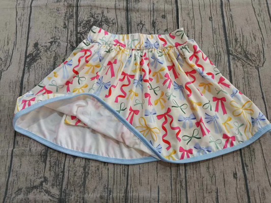 9.12 Preorder(moq 5) Baby Girls Colorful Bows Skirts Shorts Bottoms