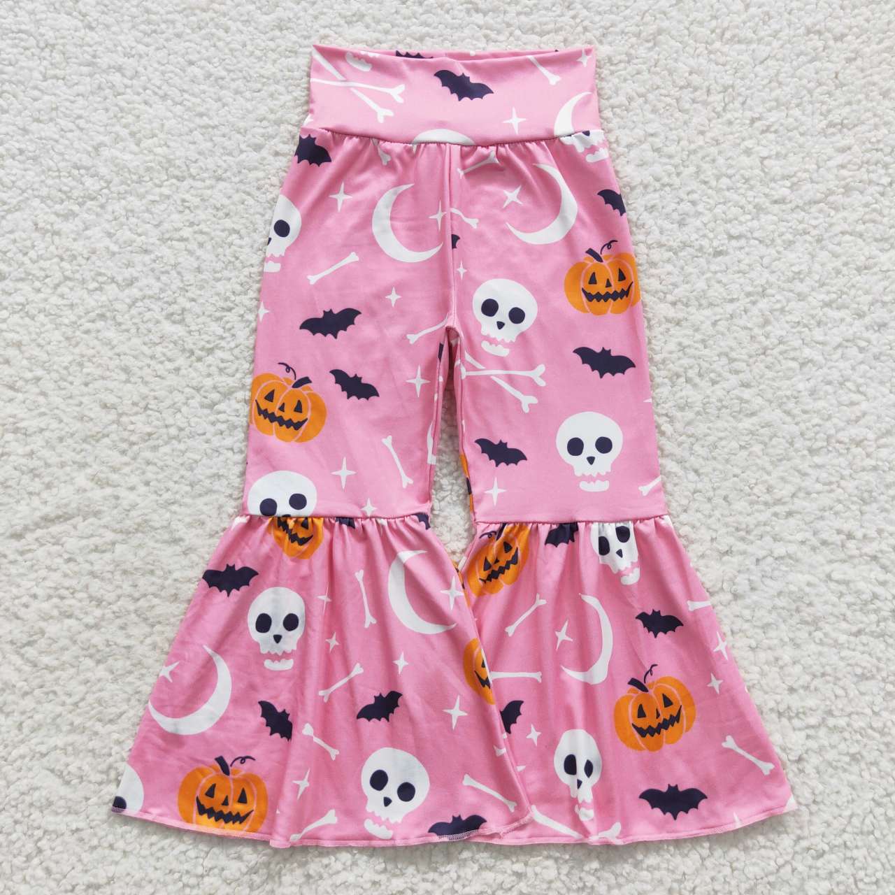 P0218 Pumpkin Moon Bat pink pants