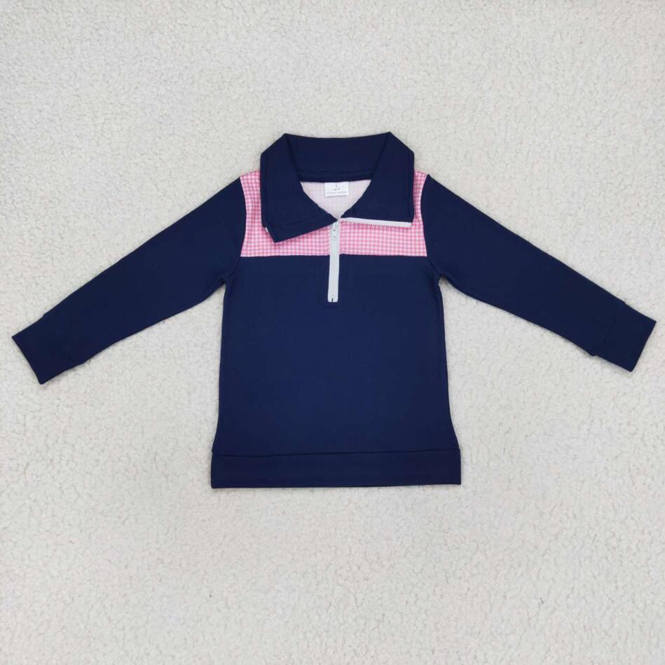 BT0290 Kids Boys Navy Color Pullover Top