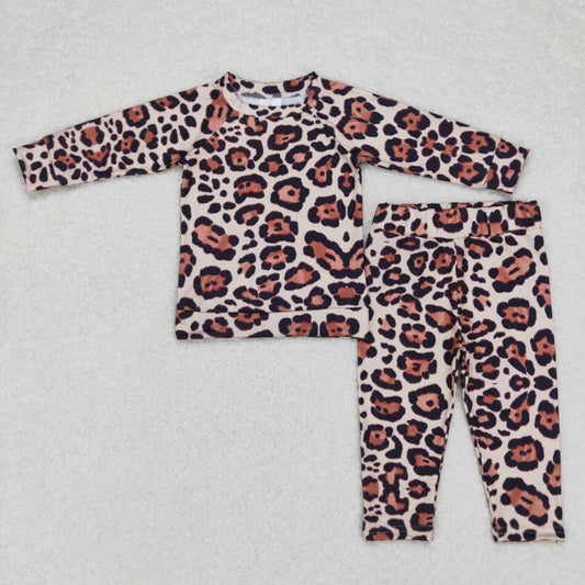 BLP0358 Baby Boys Leopard Long Sleeve Pajama Set