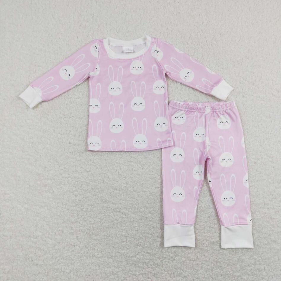 Baby Boys Cute Rabbit Pink Pajama Set