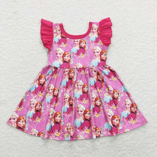 Baby Girls Princess Hot Pink Dress