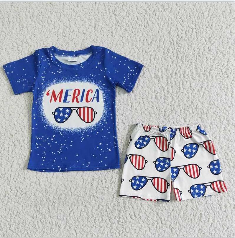 July 4th Merica Boys Set