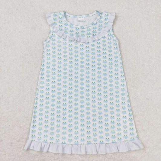 GSD1078 Baby Girls Crab Sleeveless Dress