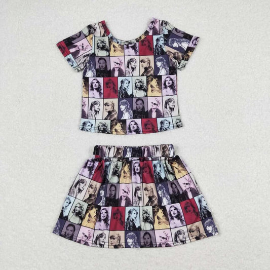 GSD1124 Baby Girls Taylor Swift Top and Skirt Set