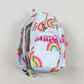 BA0167 Baby Girls Coral Rainbow Backpack Bag