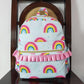 BA0167 Baby Girls Coral Rainbow Backpack Bag