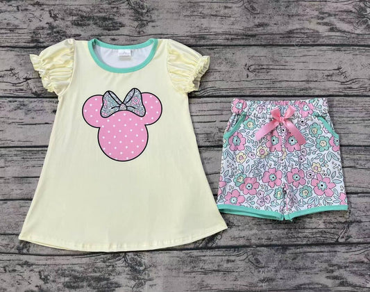 Wholesale Cartoon Cute Baby Kids Design Boutique Kid Clothing Set