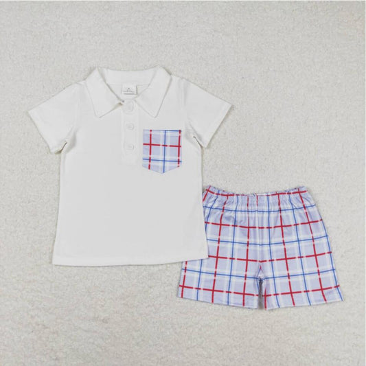 BSSO0651 Baby Boys Polo Top Matching Shorts Set