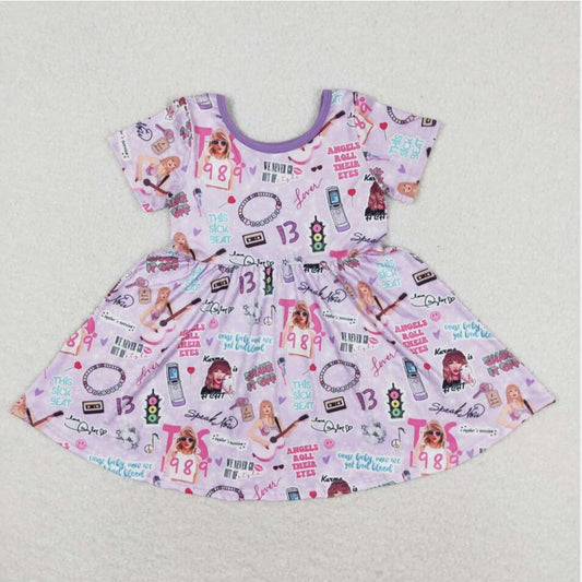 GSD1093 Baby Girls Taylor Swift Singer Music Dress