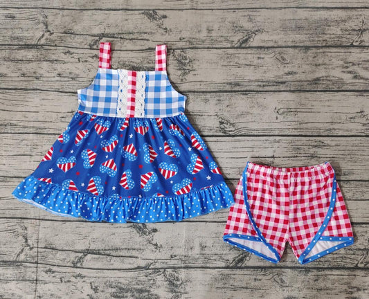 4th of july Wholesale Baby Kids Wear Boutique Kid Clothing Set