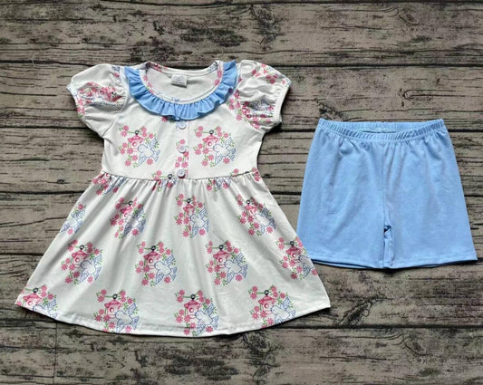 Floral Wholesale Baby Kids Boutique Kid Clothing Set