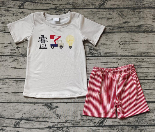 Boy Cartoon Wholesale Baby Kids Wear Boutique Kid Clothing Set