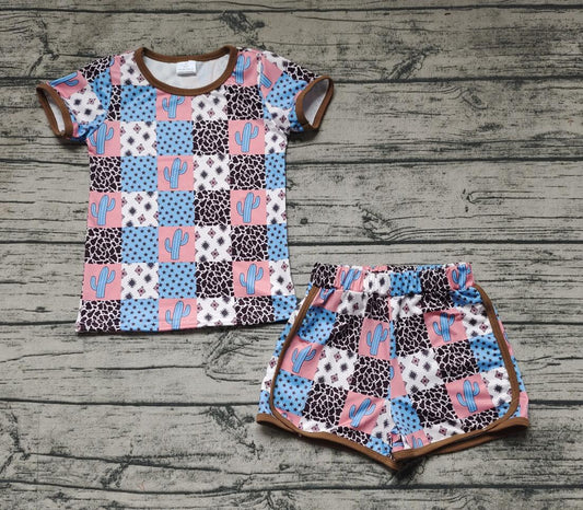 Western Design Cute Wholesale Baby Kids Wear Boutique Kid Clothing Set