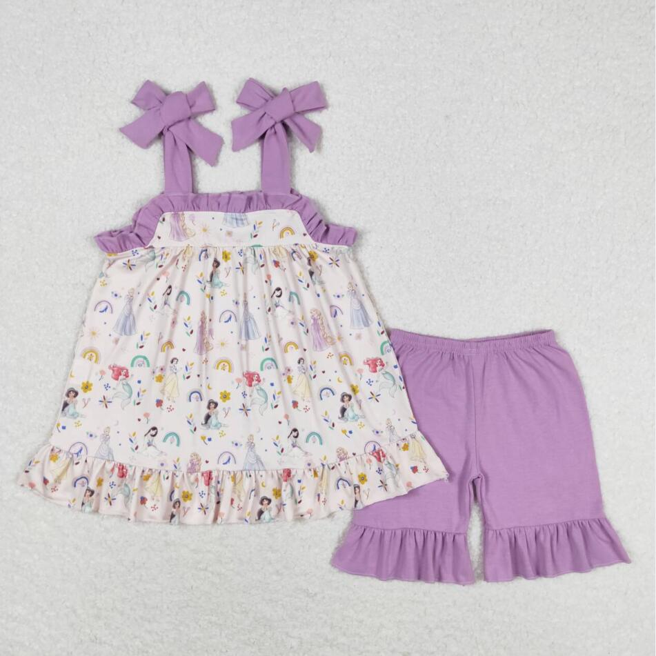 GSSO1044 Baby Girls Princess Tunic Top Shorts Set