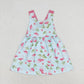 GSD0693 Baby Girls Flamingo Sleevless Dress With Bow