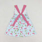 GSD0693 Baby Girls Flamingo Sleevless Dress With Bow