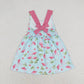 GSD0693 Baby Girls Flamingo Sleevless Dress With Bow