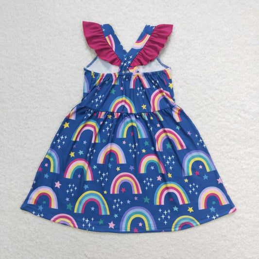 GSD1085 Baby Girls Rainbow Stars Dress