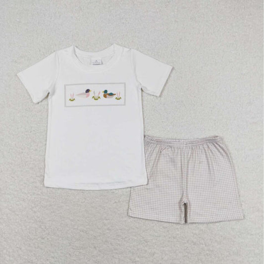 BSSO0960 Summer Baby Boys Mallard Outfit and Romper