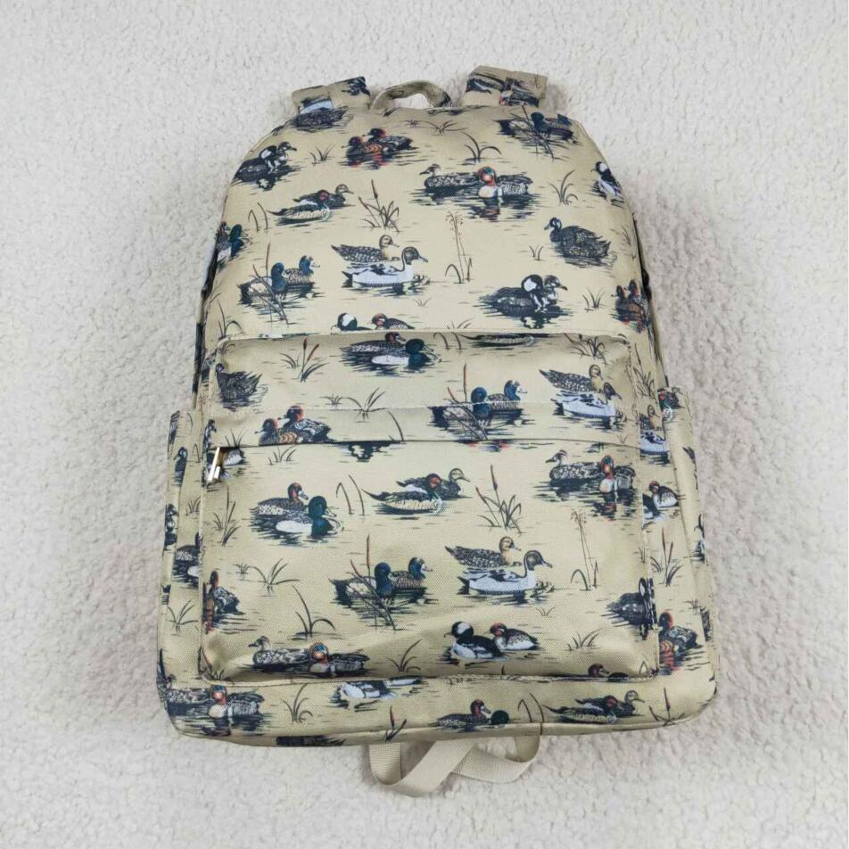 BA0198 Baby Mallard Duck Packback Blue School Bag