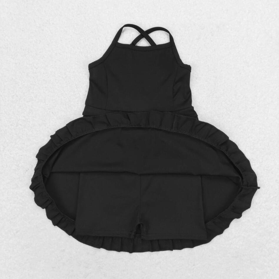 S0446 Baby Girls Black Sport Dress Active Wear