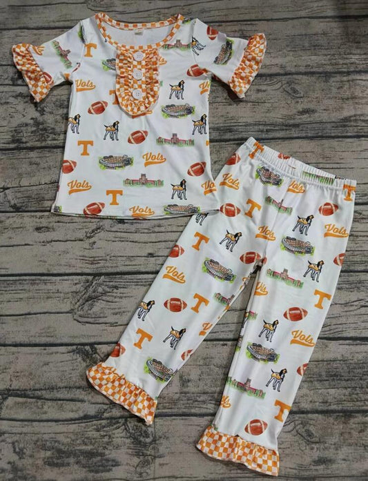 Tennessee Girls Bell Bottom Pants Set Pajams Preorder 5 MOQ