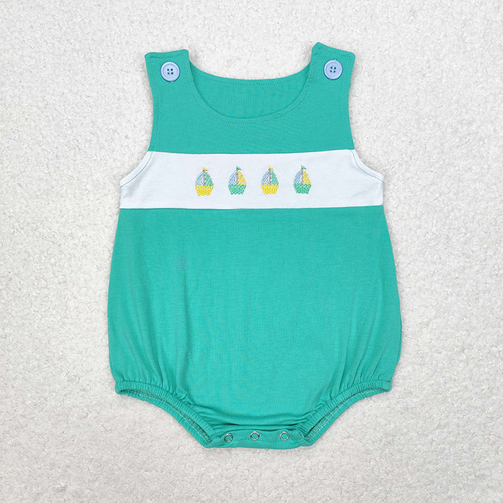 Baby Boys Boats Sibling Rompers Shorts Clothes Sets