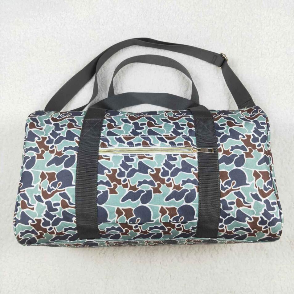 BA0262 Young Adult Grey Camo Tree Branches Gym Bags