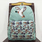 BA0259 Baby Kids Boys Camo Ducks Backpack Zip Back Bags