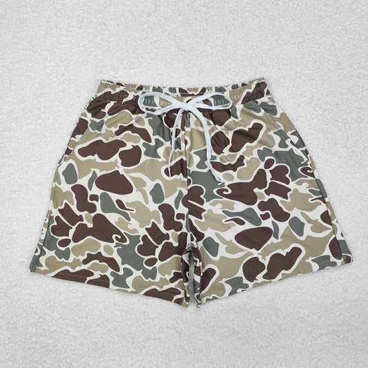 USA Shop RTS Adult Men Green Camo Pockets Trunks Shorts Bottom Swimwear