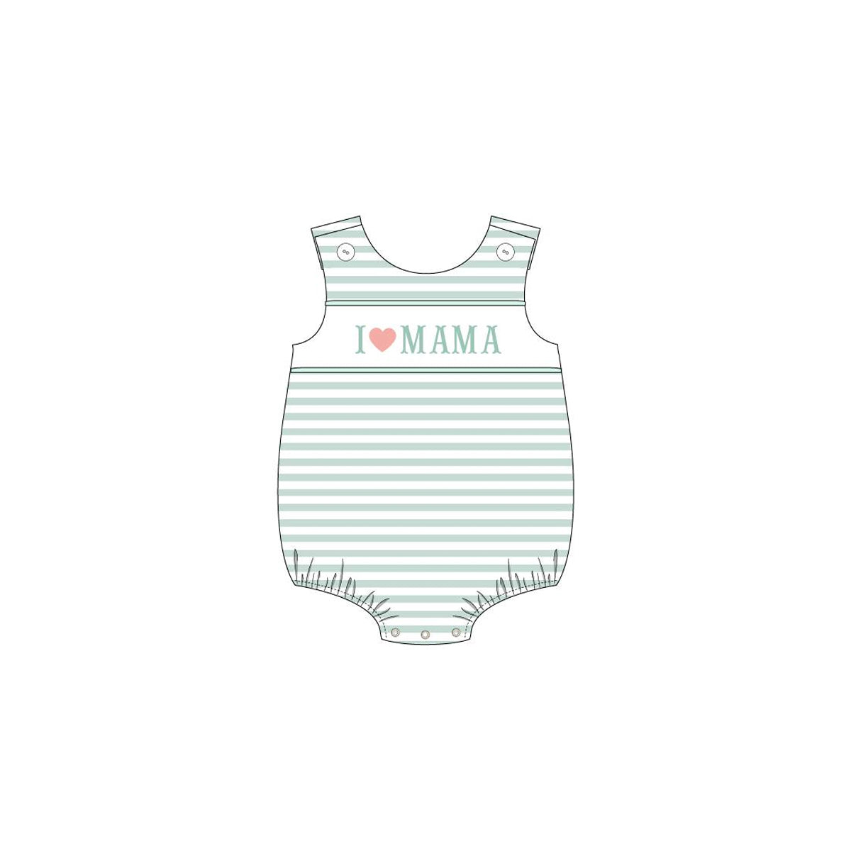 SR1348 i love mama hot sale summer kid jumpsuit rompers