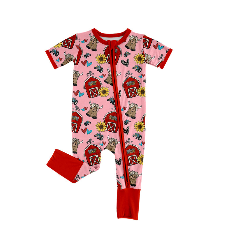 SR1368 Farm summer kid jumpsuit rompers