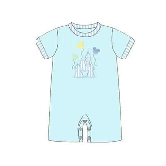 SR1380 sky blue summer kid jumpsuit summer cute baby wear rompers