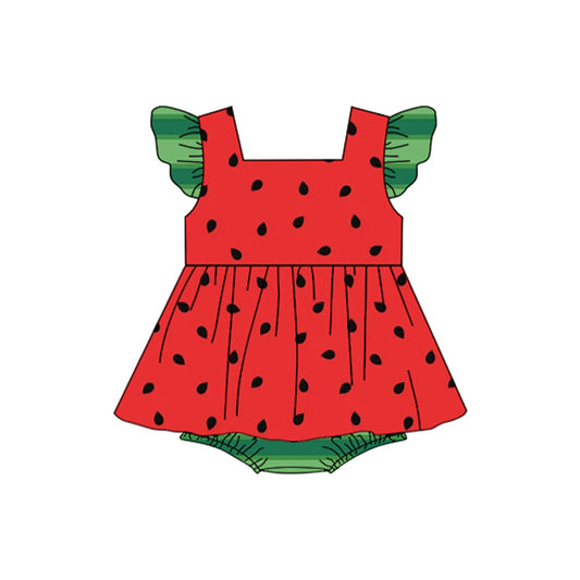 SR1384 watermelon summer kid jumpsuit cute baby wear rompers