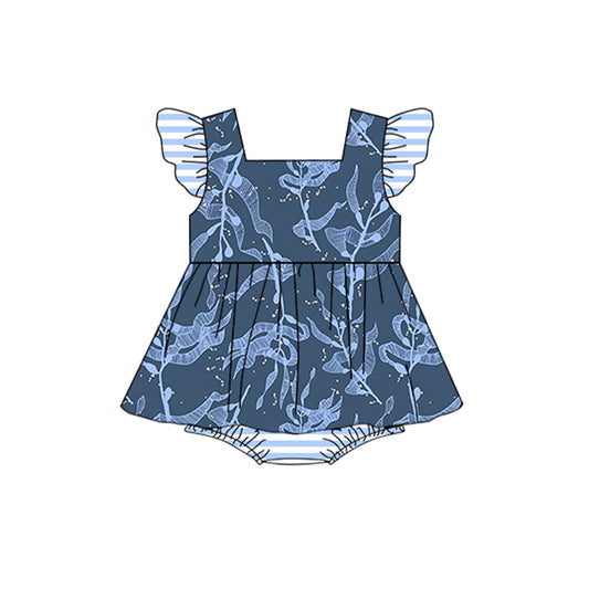 SR1399 blue summer kid jumpsuit summer cute baby wear rompers