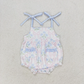 RTS NO MOQ Summer Sibling Baby Girls Bows Flowers Pockets Tunic Ruffle Shorts Clothes Sets Rompers