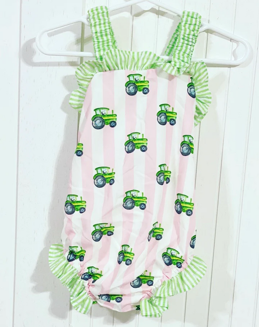 SR1543 green short sleeve design kid jumpsuit summer baby romper