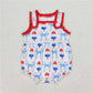 RTS NO MOQ Summer Sibling  Baby Girls Popsicle Bows Rompers Clothes Sets