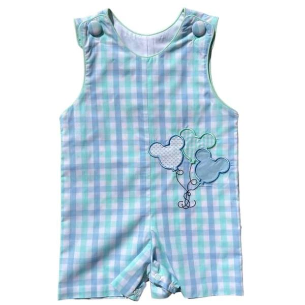 SR1574 plaid summer short sleeve kid jumpsuit romper