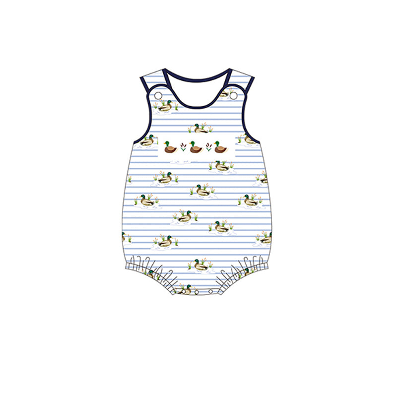 SR1583 Duck design summer short sleeve kid jumpsuit romper