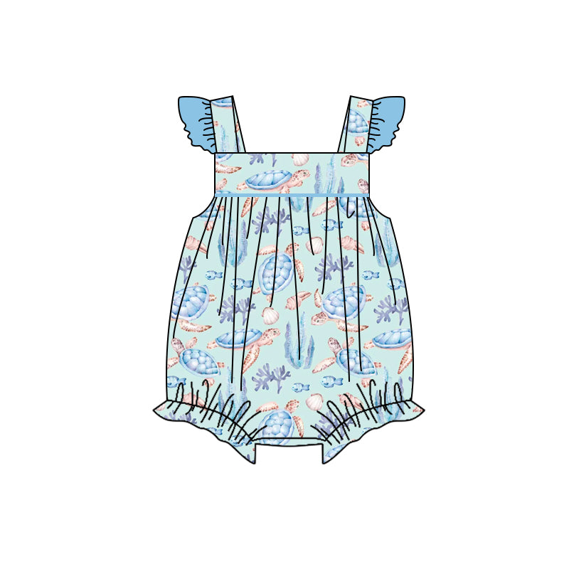 SR1620 sea girl jumpsuit summer cute baby romper