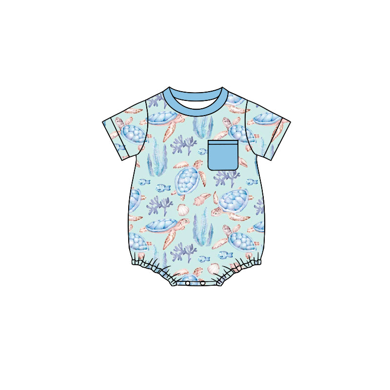 SR1621 sea boy jumpsuit summer cute baby romper