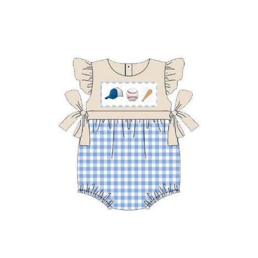 SR1652 Baseball girl jumpsuit design summer cute baby romper