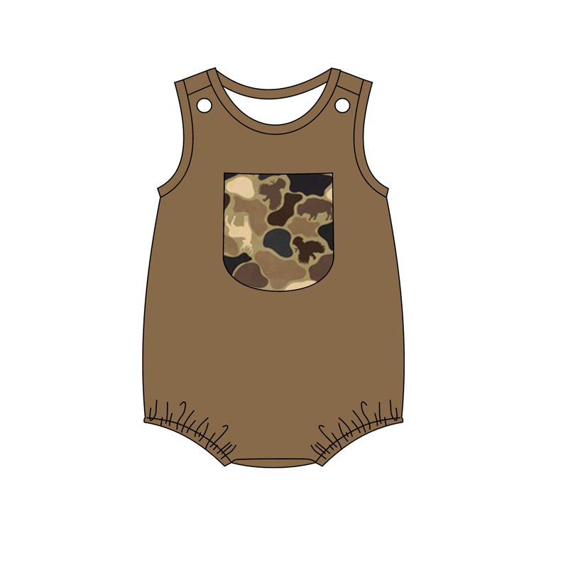 SR1681 camo kid jumpsuit summer cute baby romper