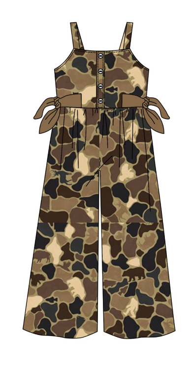 SR1683 camo kid jumpsuit summer cute baby romper