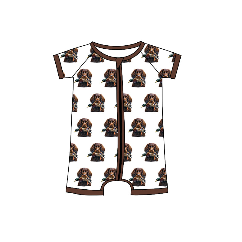 SR16867 cute dog boy jumpsuit summer cute baby romper