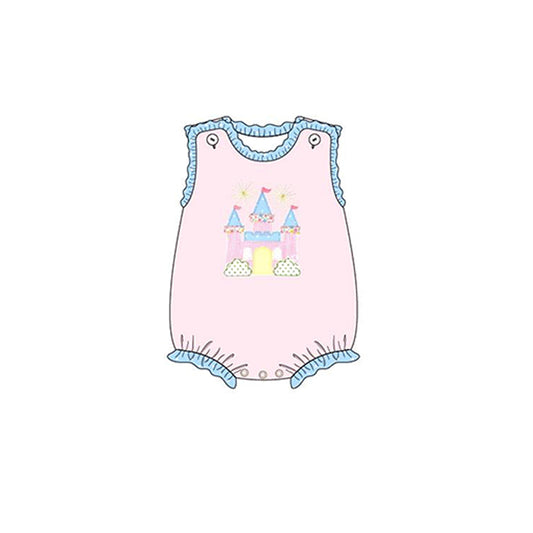 SR1689 pink girl jumpsuit summer cute baby romper