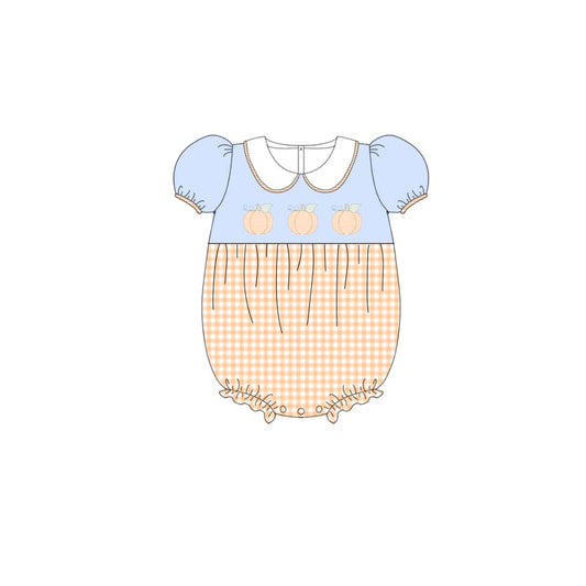 SR1710 Blue pumpkin girl cute kid jumpsuit summer cute baby romper